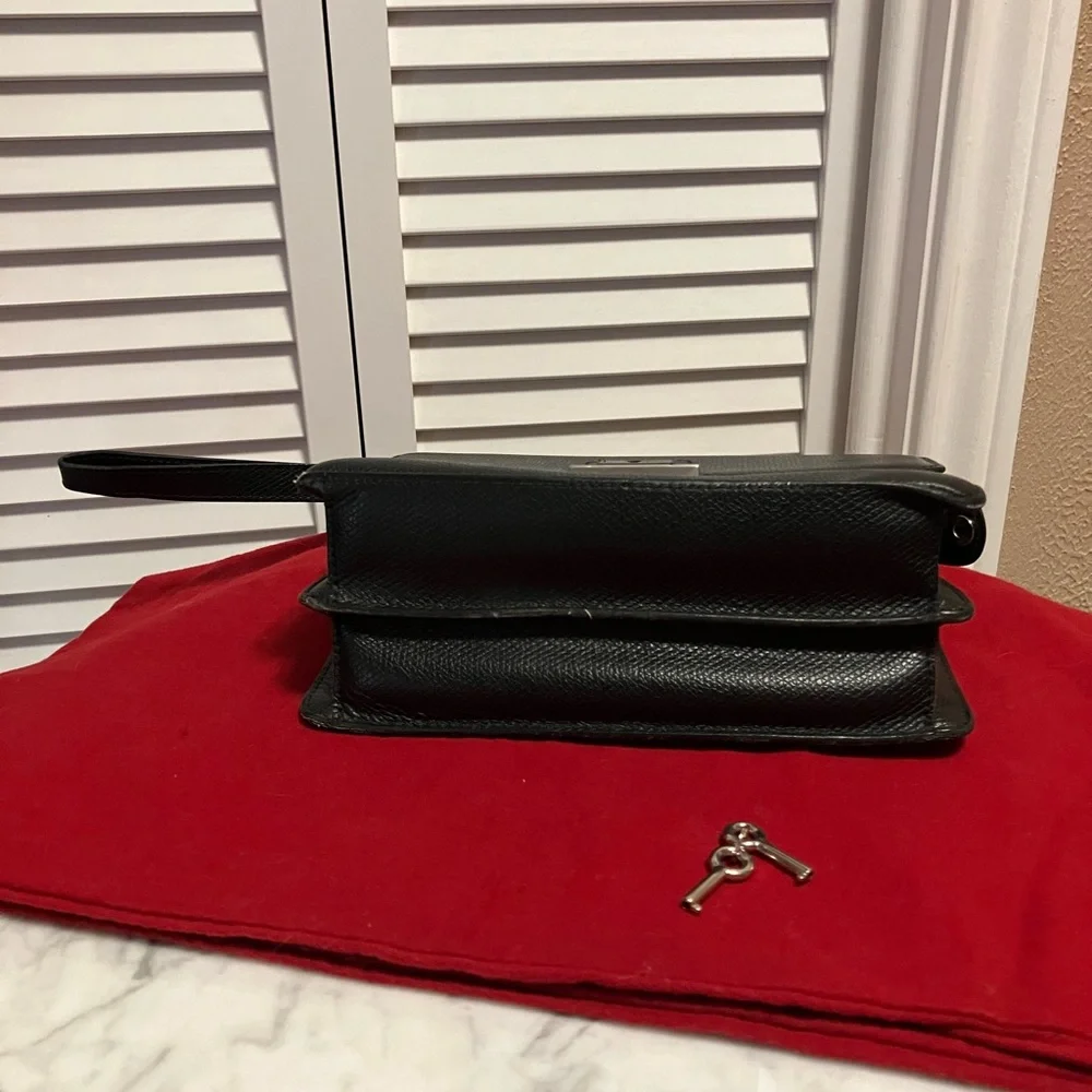 Stunning Vintage LANCEL Paris Pouch Organizer with Keys Wristlet Made in France